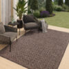 Outdoor Rug Melissa Dark Brown Diamonds