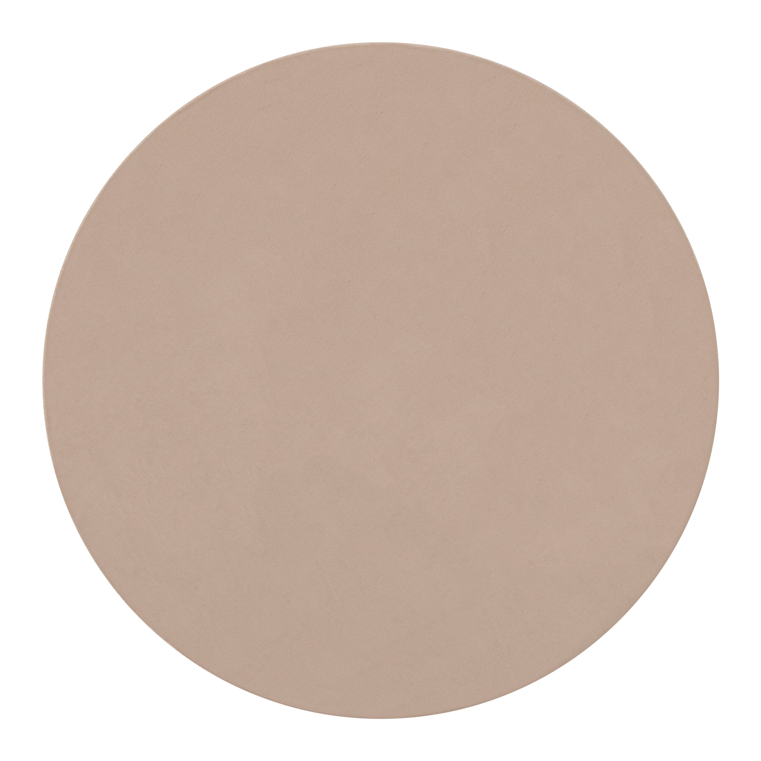 Area Rug Lumi Round Brown Non-Slip