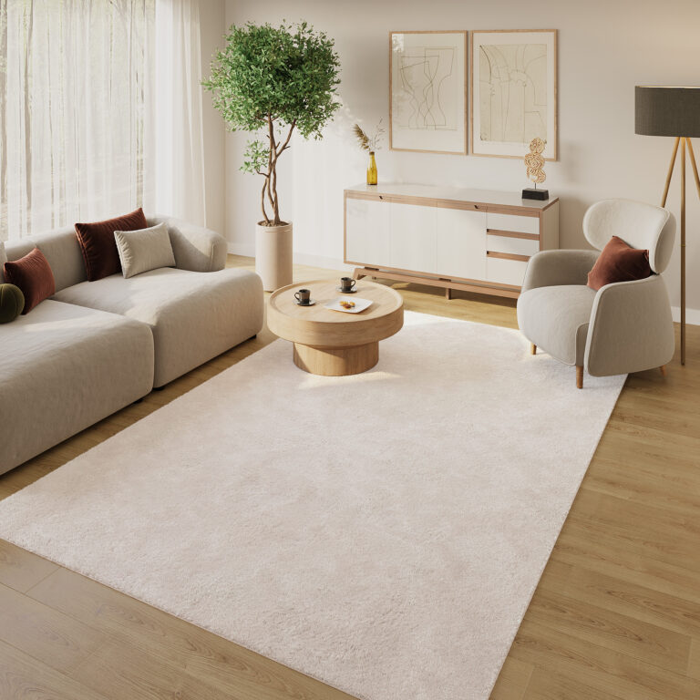 Area Rug Lumi Cream Non-Slip