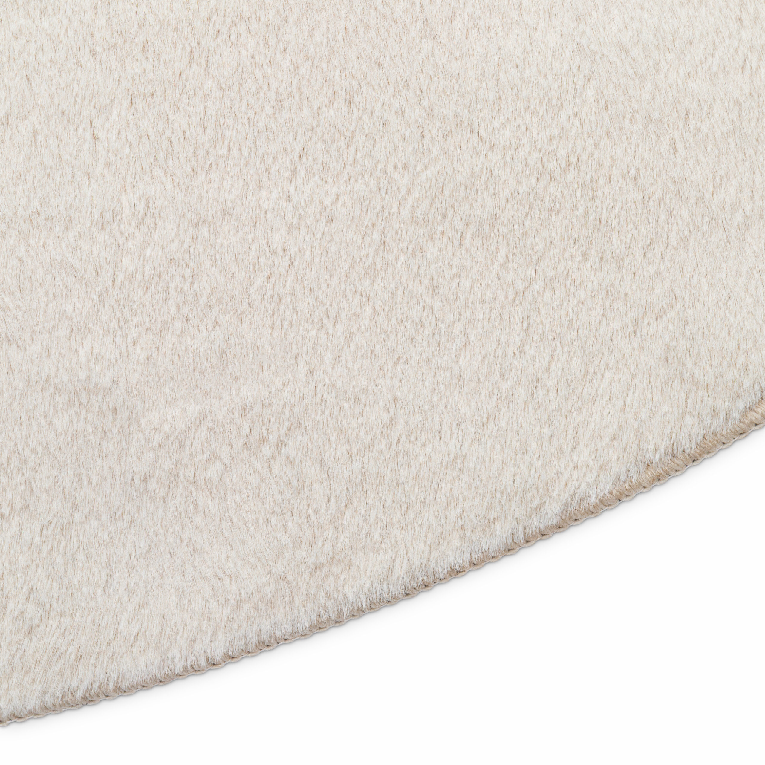 Area Rug Lumi Round Cream Non-Slip