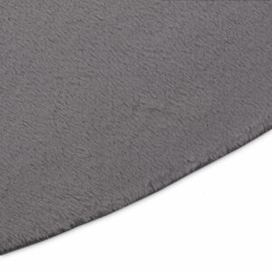 Area Rug Lumi Round Dark Grey Non-Slip