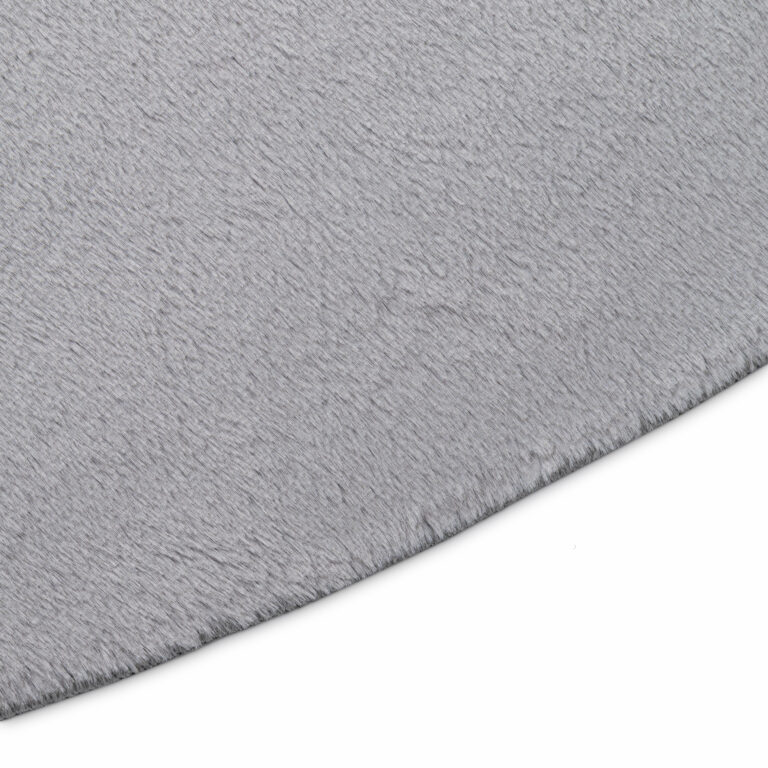 Area Rug Lumi Round Light Grey Non-Slip