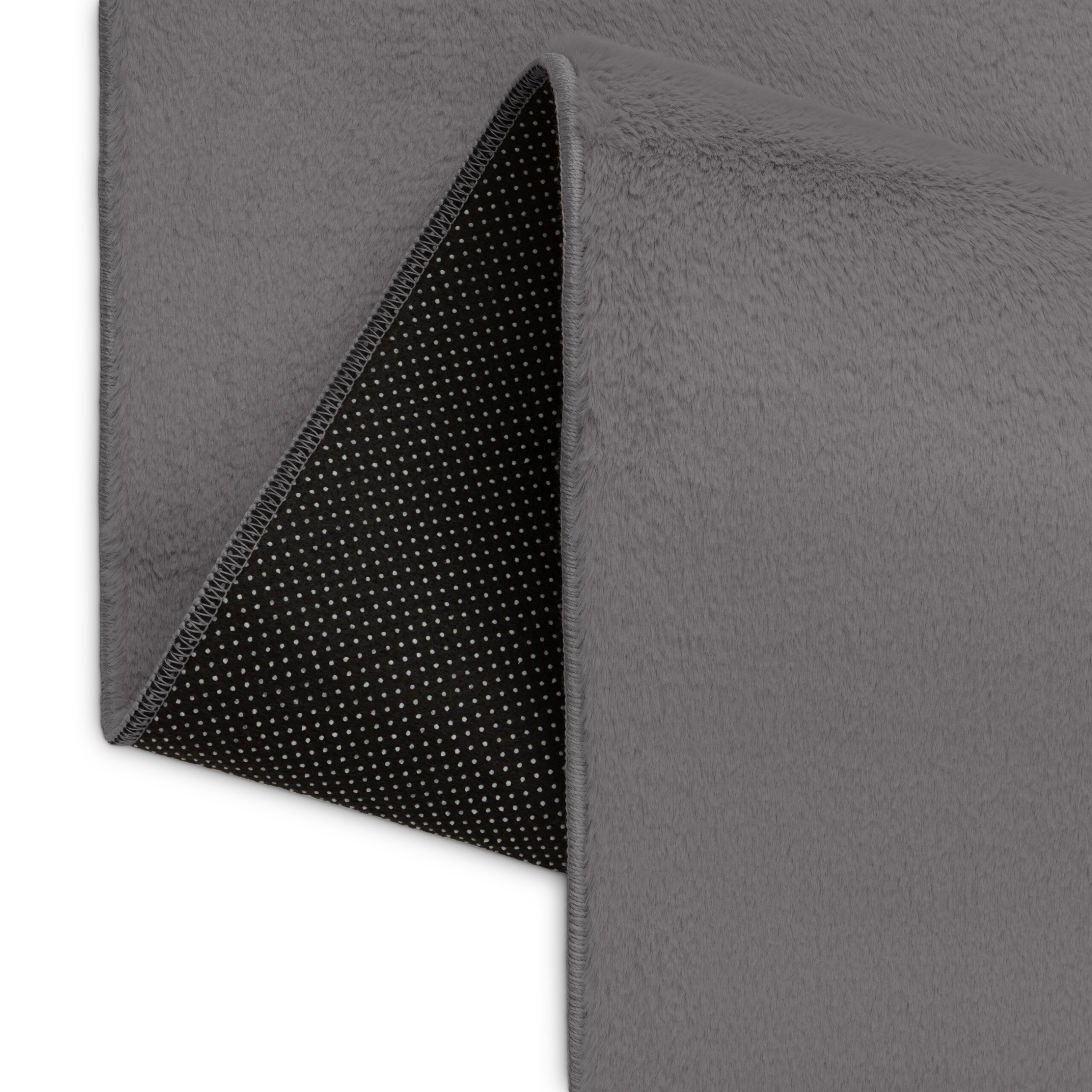 Area Rug Lumi Square Dark Grey Non-Slip