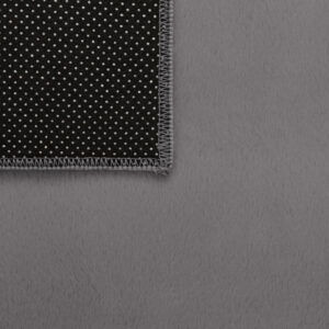 Area Rug Lumi Square Dark Grey Non-Slip