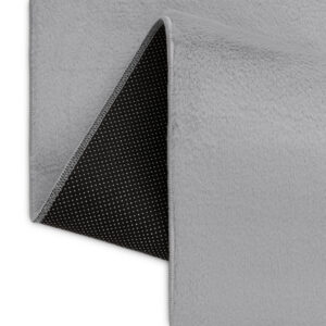 Area Rug Lumi Square Light Grey Non-Slip