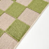 Checker Outdoor Rug Cream Green