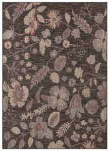 Outdoor Rug Melissa Brown Flowers