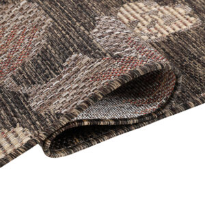 Outdoor Rug Melissa Brown Flowers