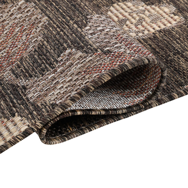 Outdoor Rug Melissa Brown Flowers