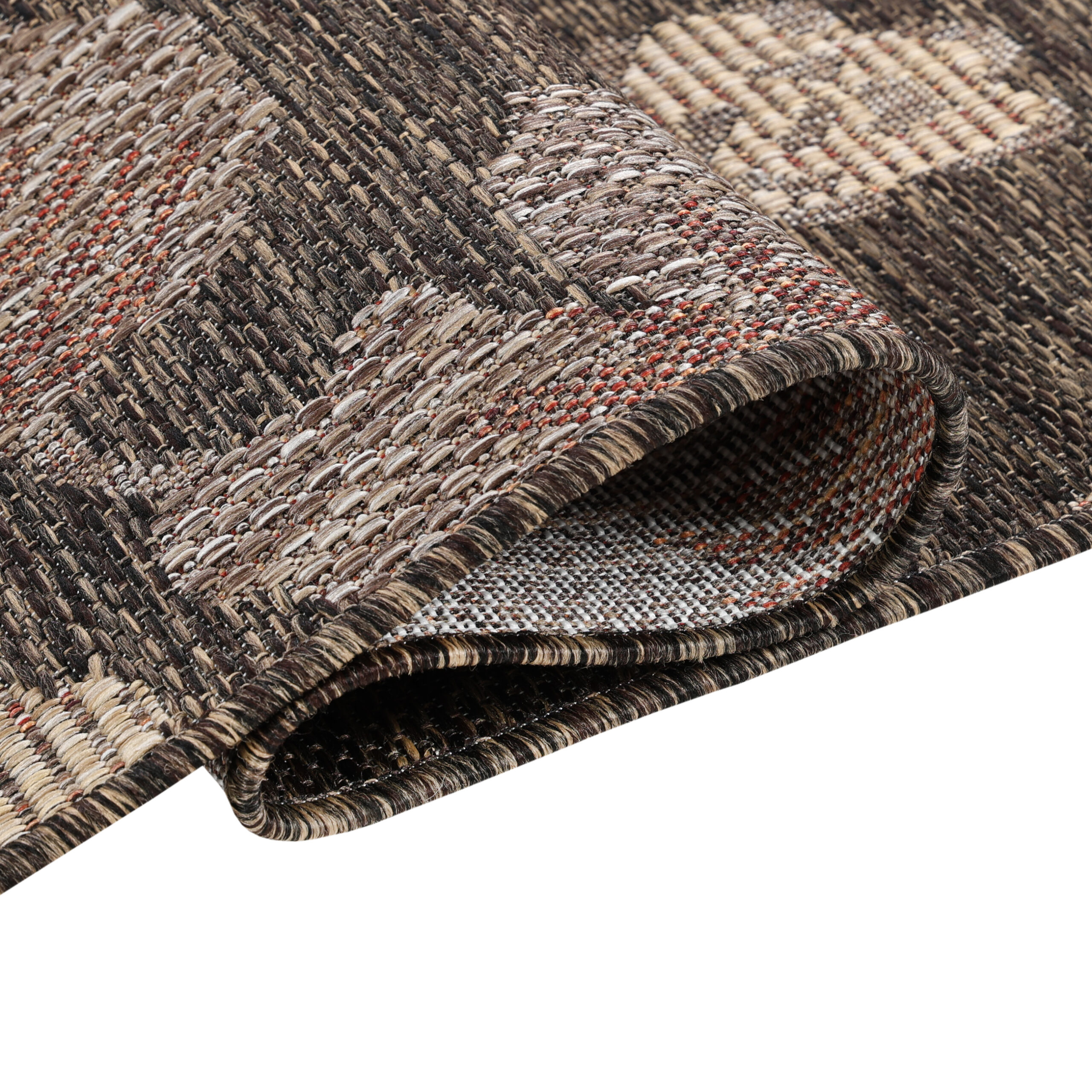 Outdoor Rug Melissa Brown Flowers