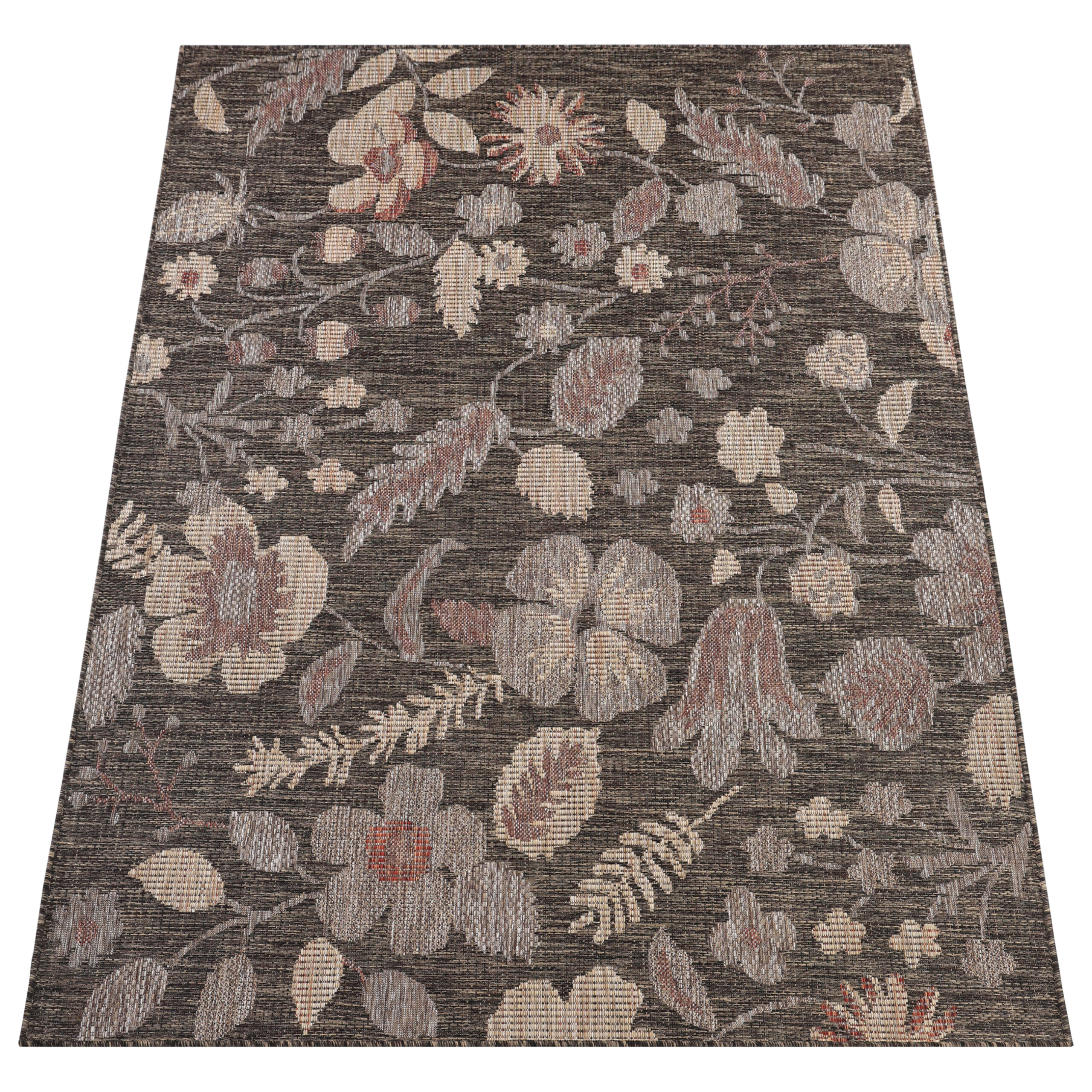 Outdoor Rug Melissa Brown Flowers