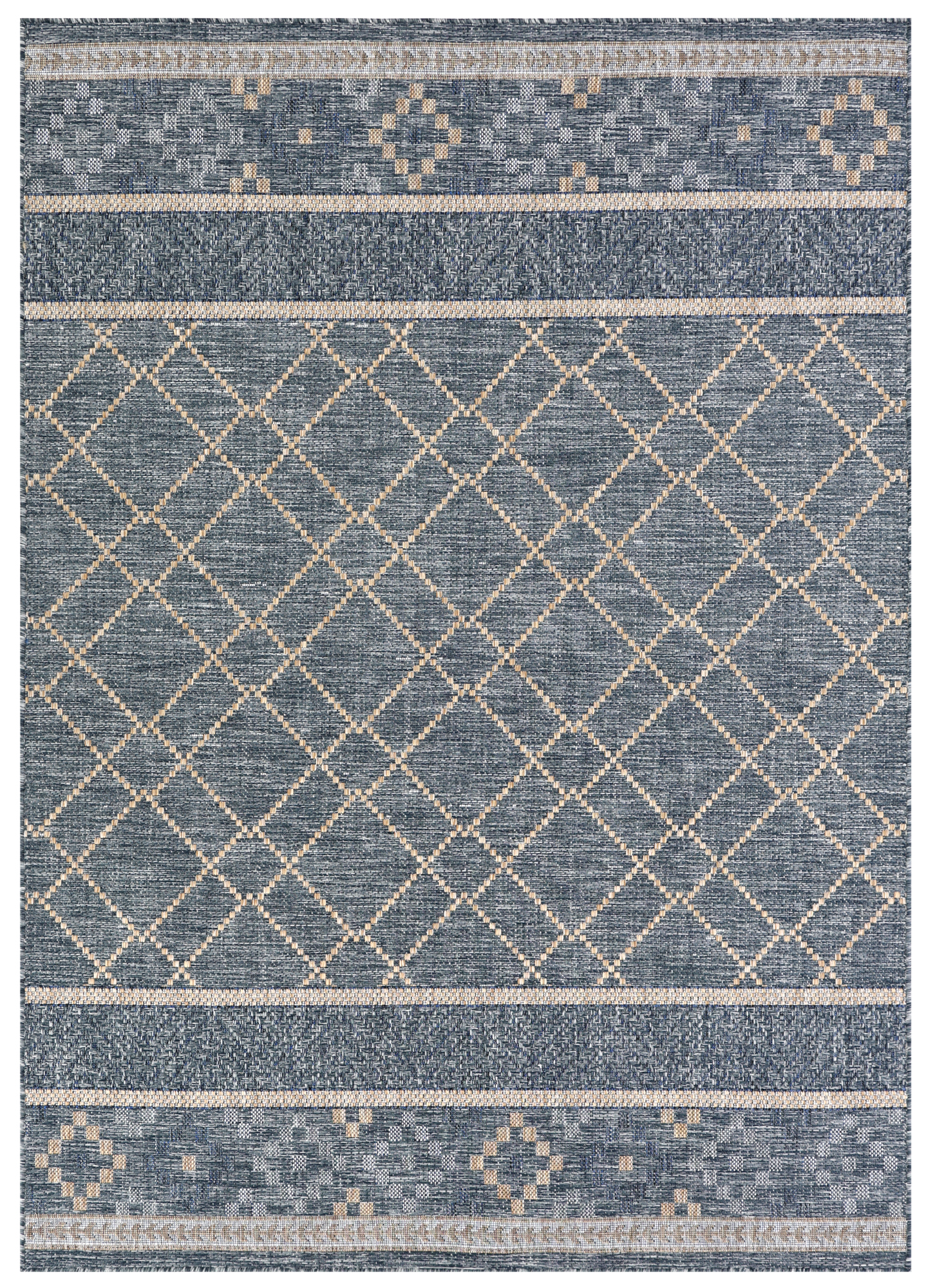 Outdoor Rug Melissa Blue Geometric