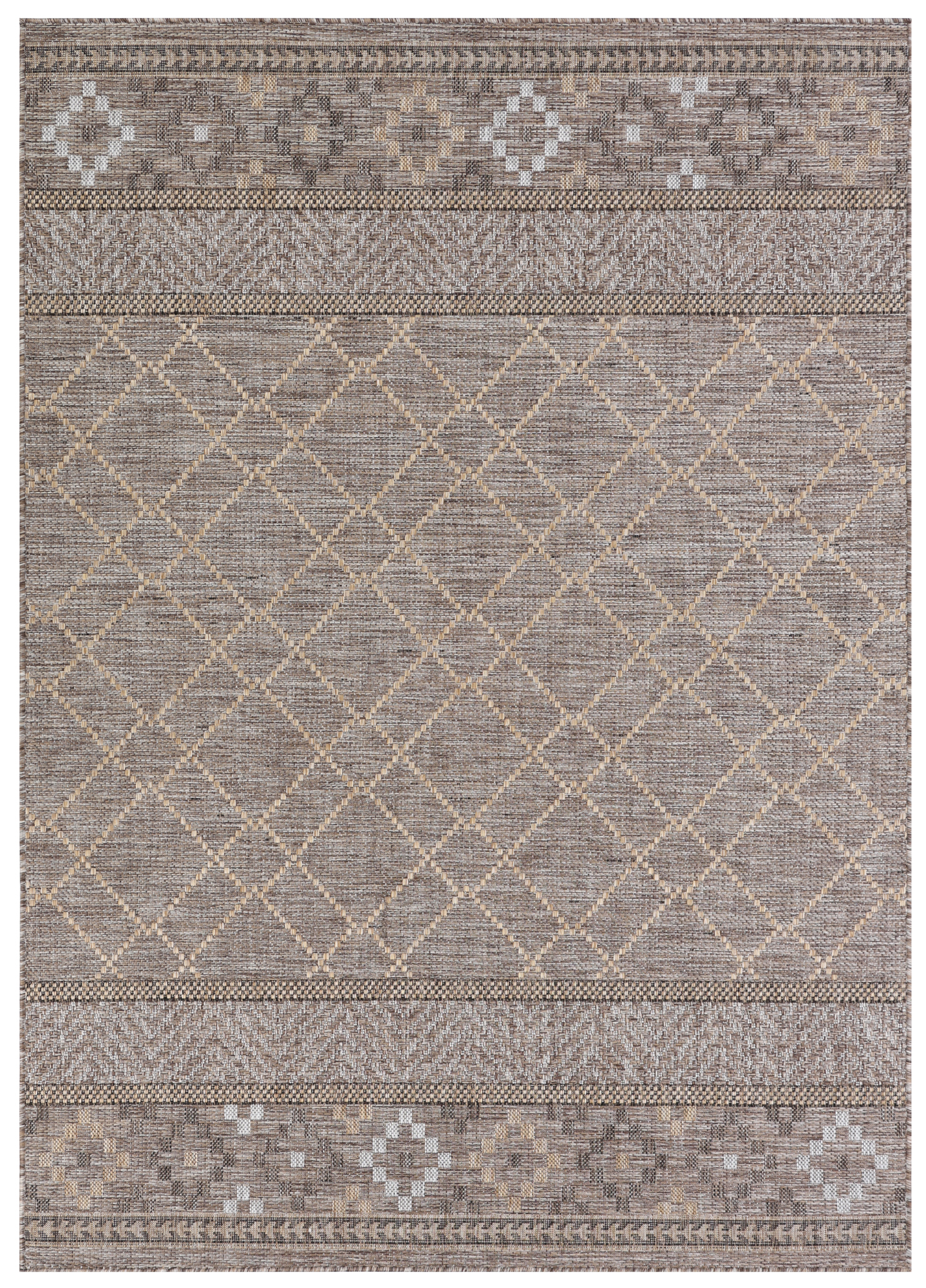 Outdoor Rug Melissa Brown Geometric