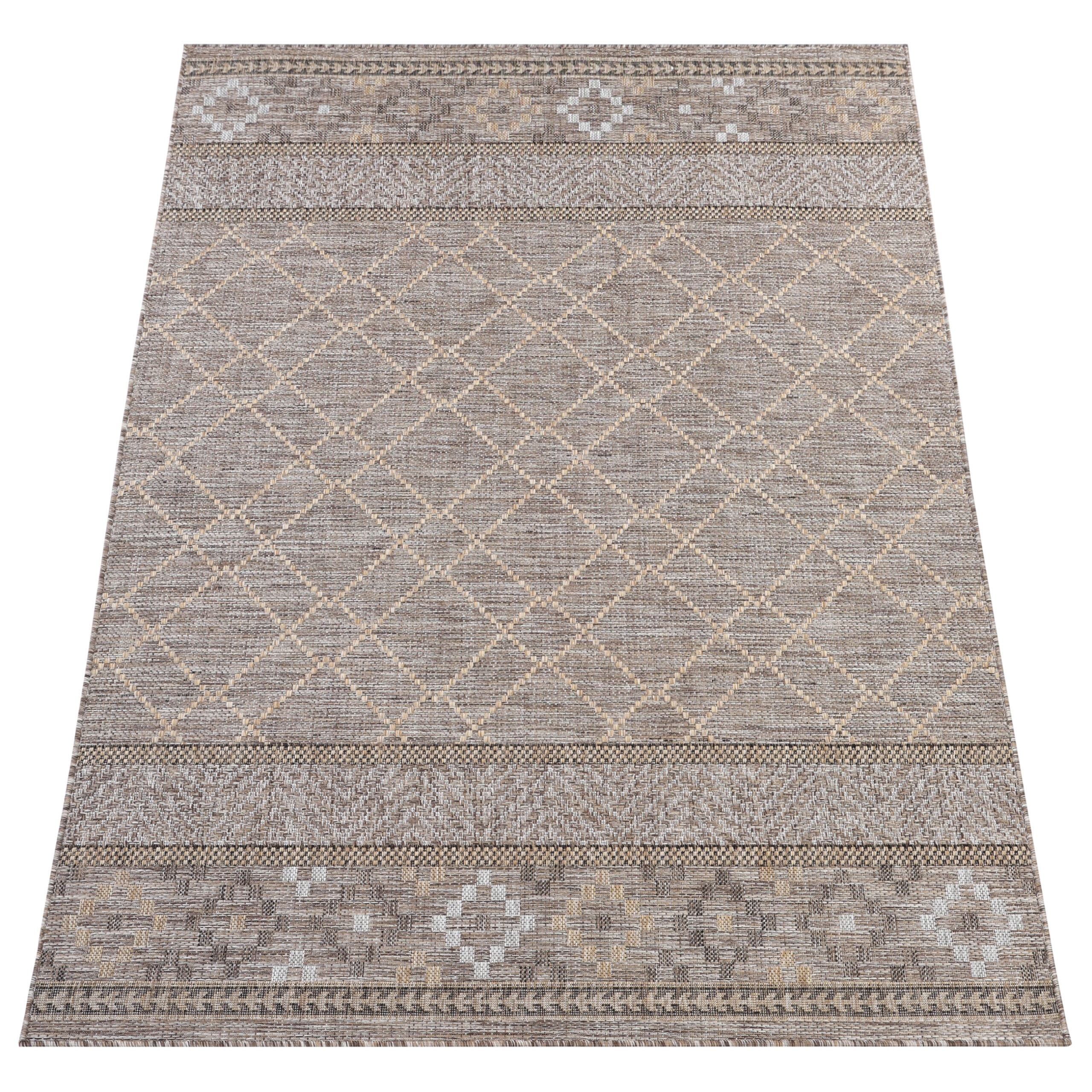 Outdoor Rug Melissa Brown Geometric