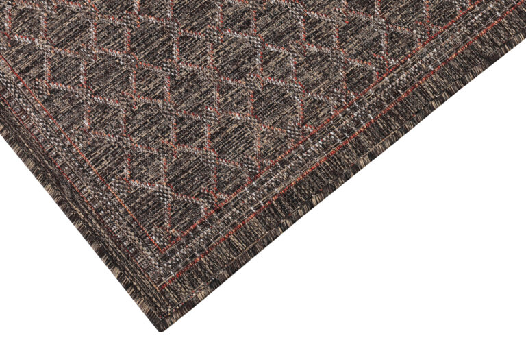 Outdoor Rug Melissa Dark Brown Diamonds