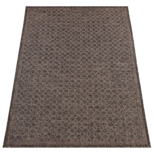 Outdoor Rug Melissa Dark Brown Diamonds