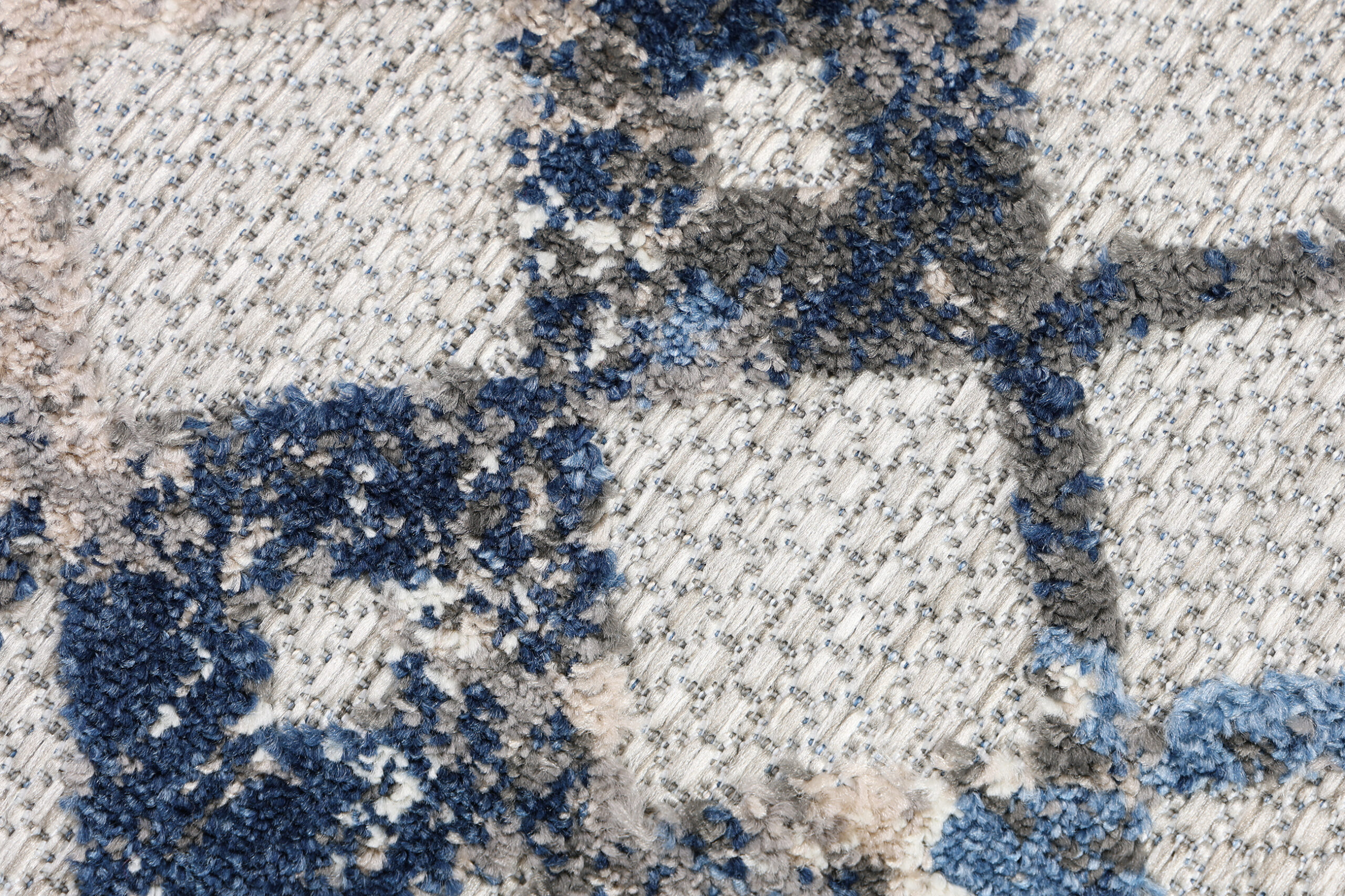 Outdoor Patio Rug Gray Geometric