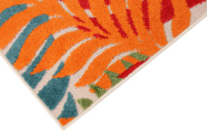 Outdoor Patio Rug Multicolor Tropical
