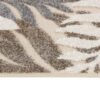 Outdoor Patio Rug Beige Leaves