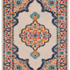 Outdoor Patio Rug Multicolor Rosette