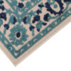 Outdoor Patio Rug Blue Rosette