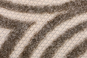 Outdoor Patio Rug Beige Cream Lines