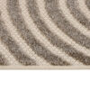 Outdoor Patio Rug Beige Cream Lines