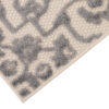 Outdoor Patio Rug Cream Gray Ornaments