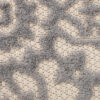 Outdoor Patio Rug Cream Gray Ornaments