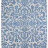 Outdoor Patio Rug Blue Ornaments