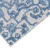 Outdoor Patio Rug Blue Ornaments