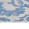 Outdoor Patio Rug Blue Ornaments