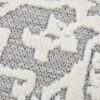 Outdoor Patio Rug Gray Cream Ornaments