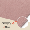 Area Rug Lumi Square Beige Non-Slip