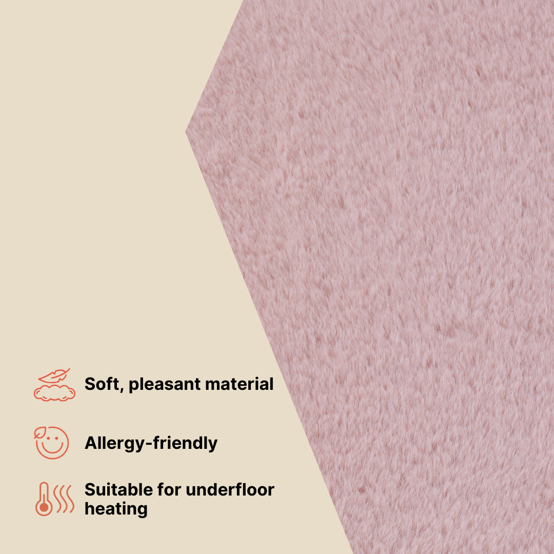 Area Rug Lumi Square Beige Non-Slip