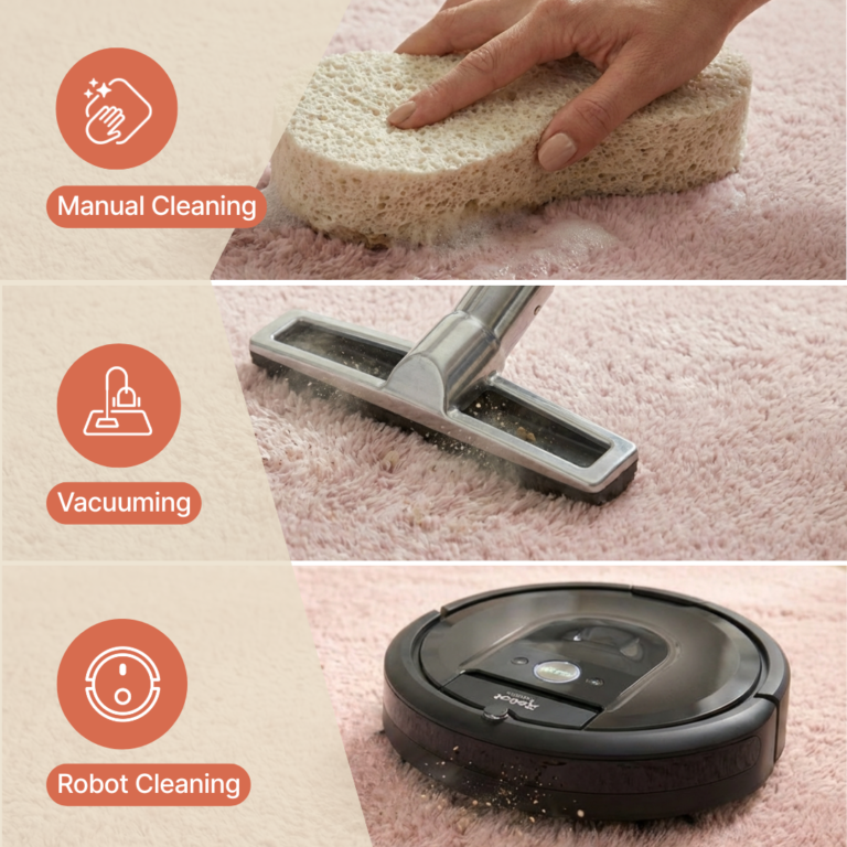 Area Rug Lumi Round Cream Non-Slip