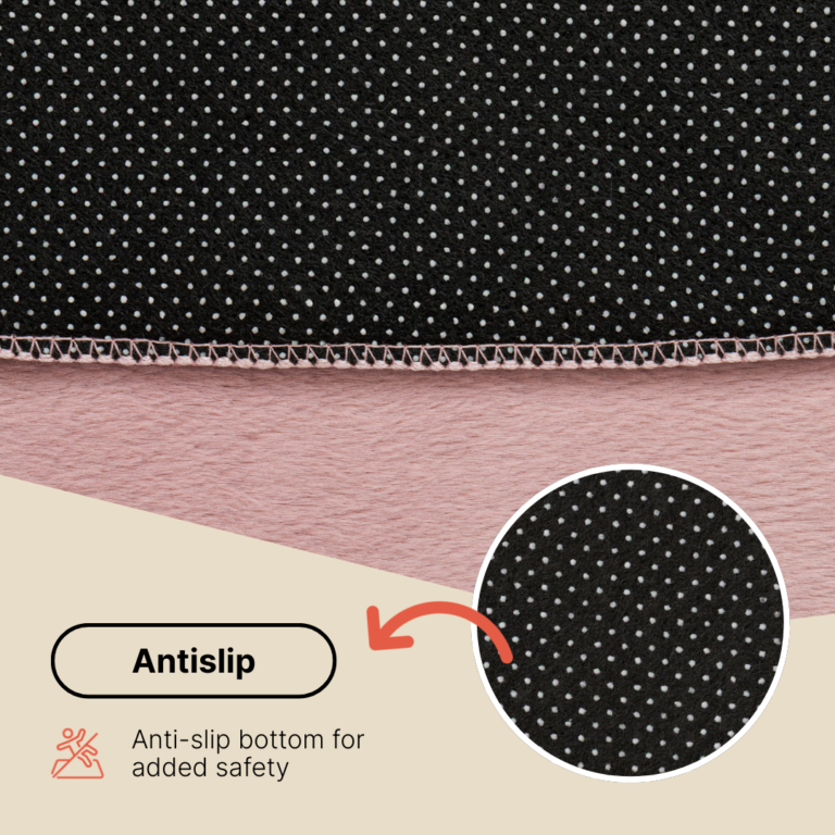 Area Rug Lumi Round Cream Non-Slip