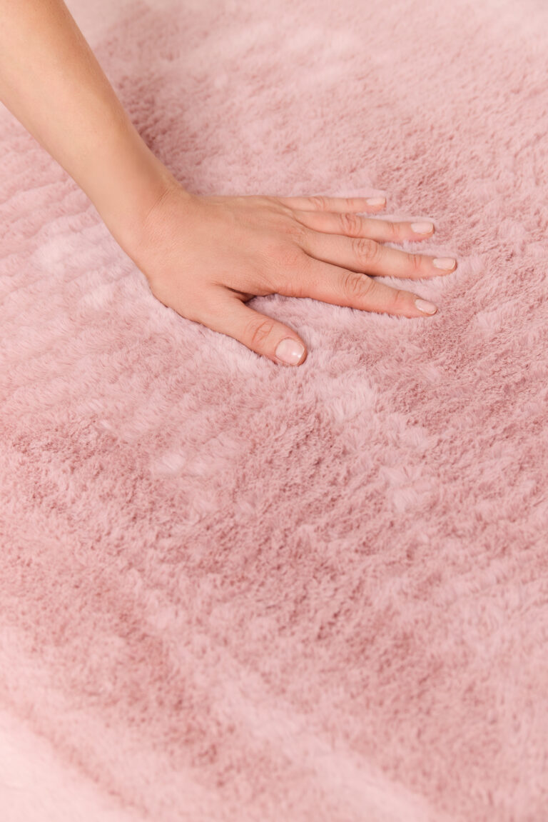 Area Rug Lumi Square Pink Non-Slip