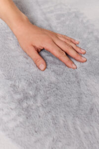 Area Rug Lumi Square Light Grey Non-Slip