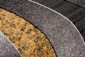 Area Rug Dream Modern Grey Yellow Waves